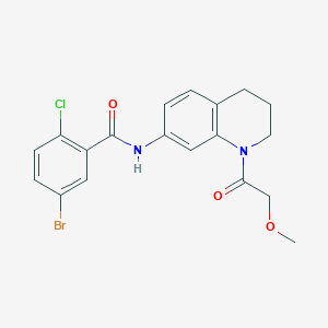5-bromo-2-chloro-N-[1-(2-methoxyacetyl)-1,2,3,4-tetrahydroquinolin-7-yl]benzamide