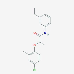 2-(4-chloro-2-methylphenoxy)-N-(3-ethylphenyl)propanamide