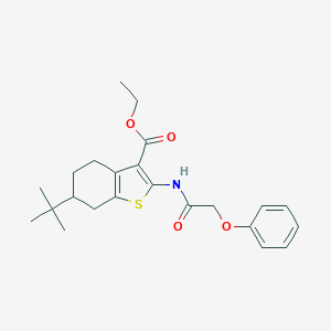 Ethyl 6-tert-butyl-2-[(phenoxyacetyl)amino]-4,5,6,7-tetrahydro-1-benzothiophene-3-carboxylate