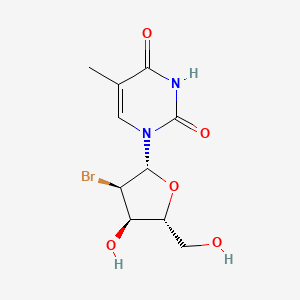 molecular formula C10H13BrN2O5 B3317030 1-((2R,3R,4R,5R)-3-bromo-4-hydroxy-5-(hydroxymethyl)tetrahydrofuran-2-yl)-5-methylpyrimidine-2,4(1H,3H)-dione CAS No. 95585-76-5