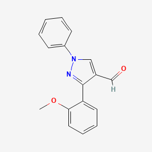 3-(2-methoxyphenyl)-1-phenyl-1H-pyrazole-4-carbaldehyde