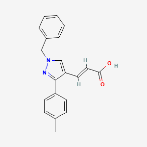 (2E)-3-[1-benzyl-3-(4-methylphenyl)-1H-pyrazol-4-yl]acrylic acid