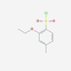 molecular formula C9H11ClO3S B3317165 2-Ethoxy-4-methylbenzenesulfonyl chloride CAS No. 956722-60-4
