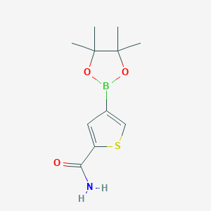 molecular formula C11H16BNO3S B3317219 4-(4,4,5,5-Tetramethyl-1,3,2-dioxaborolan-2-yl)thiophene-2-carboxamide CAS No. 957345-71-0