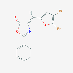 molecular formula C14H7Br2NO3 B331729 4-[(4,5-dibromo-2-furyl)methylene]-2-phenyl-1,3-oxazol-5(4H)-one 