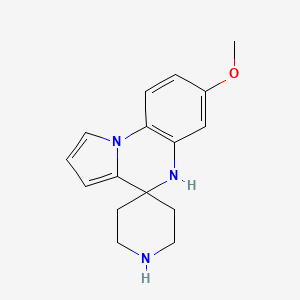 molecular formula C16H19N3O B3317299 7'-Methoxy-5'H-spiro[piperidine-4,4'-pyrrolo[1,2-a]quinoxaline] CAS No. 958707-54-5