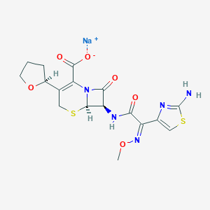 molecular formula C17H19N5NaO6S2 B033173 Cefovecin sodium CAS No. 141195-77-9