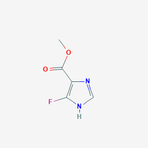 molecular formula C5H5FN2O2 B3317312 Methyl 5-fluoro-1H-imidazole-4-carboxylate CAS No. 959028-01-4