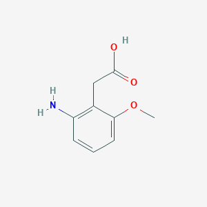 molecular formula C9H11NO3 B3317320 2-(2-Amino-6-methoxyphenyl)acetic acid CAS No. 959028-90-1