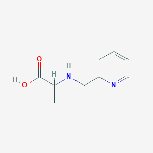 molecular formula C9H12N2O2 B3317353 2-[(Pyridin-2-ylmethyl)amino]propanoic acid CAS No. 959128-87-1