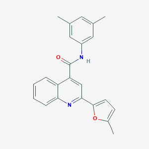 molecular formula C23H20N2O2 B331738 N-(3,5-dimethylphenyl)-2-(5-methylfuran-2-yl)quinoline-4-carboxamide 