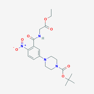 1-Boc-4-(3-(Ethoxycarbonylmethylcarbamoyl)-4-nitrophenyl)piperazine