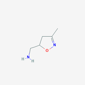 (3-Methyl-4,5-dihydro-1,2-oxazol-5-yl)methanamine