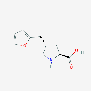 molecular formula C10H13NO3 B3317418 (2S,4S)-4-(呋喃-2-基甲基)吡咯烷-2-羧酸 CAS No. 959575-43-0
