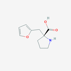molecular formula C10H13NO3 B3317419 (R)-alpha-(2-furanylmethyl)-proline CAS No. 959576-42-2