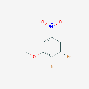 molecular formula C7H5Br2NO3 B3317449 2,3-Dibromo-5-nitroanisole CAS No. 95970-20-0