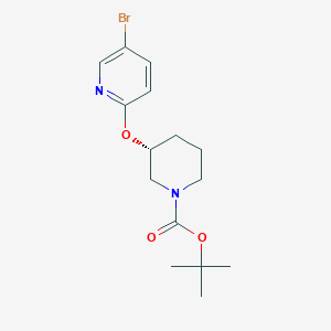 molecular formula C15H21BrN2O3 B3317479 (R)-tert-butyl 3-((5-bromopyridin-2-yl)oxy)piperidine-1-carboxylate CAS No. 960289-31-0