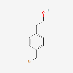 molecular formula C9H11BrO B3317486 2-[4-(Bromomethyl)phenyl]ethanol CAS No. 96044-43-8