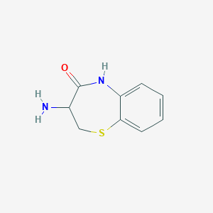 molecular formula C9H10N2OS B3317562 3-Amino-2,3-dihydro-1,5-benzothiazepin-4(5H)-one CAS No. 96346-81-5