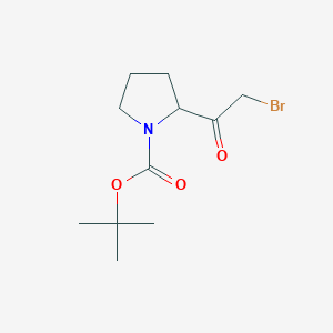 molecular formula C11H18BrNO3 B3317577 Tert-butyl 2-(2-bromoacetyl)pyrrolidine-1-carboxylate CAS No. 96551-92-7