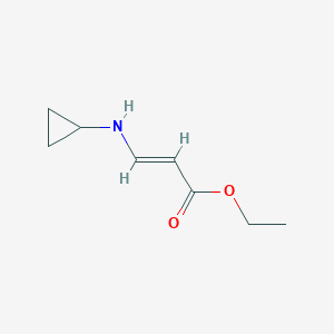 molecular formula C8H13NO2 B3317607 Ethyl 3-(cyclopropylamino)acrylate CAS No. 96568-08-0