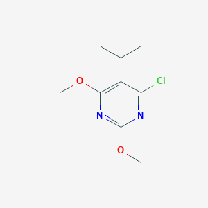 molecular formula C9H13ClN2O2 B3317613 5-Isopropyl-6-chloro-2,4-dimethoxypyrimidine CAS No. 96606-04-1