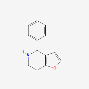 molecular formula C13H13NO B3317627 4-苯基-4,5,6,7-四氢呋喃[3,2-c]吡啶 CAS No. 96679-53-7
