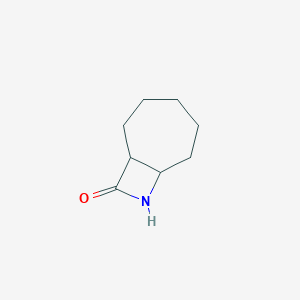 molecular formula C8H13NO B3317649 8-Azabicyclo[5.2.0]nonan-9-one CAS No. 96850-68-9