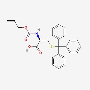 L-Cysteine, N-[(2-propenyloxy)carbonyl]-S-(triphenylmethyl)-