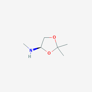 molecular formula C6H13NO2 B3317657 (4R)-N,2,2-Trimethyl-1,3-dioxolan-4-amine CAS No. 96894-67-6