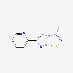 molecular formula C11H9N3S B3317673 3-Methyl-6-(pyridin-2-YL)imidazo[2,1-B]thiazole CAS No. 96911-79-4
