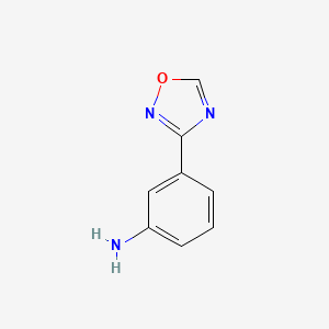 molecular formula C8H7N3O B3317679 3-(1,2,4-Oxadiazol-3-yl)aniline CAS No. 96913-36-9