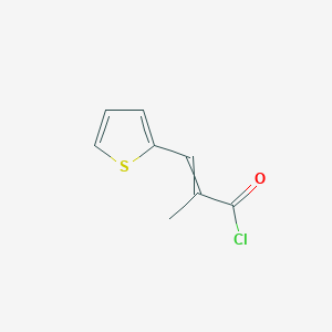 molecular formula C8H7ClOS B3317685 2-Methyl-3-(thiophen-2-yl)prop-2-enoyl chloride CAS No. 96924-56-0