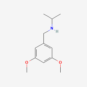 molecular formula C12H19NO2 B3317760 (3,5-Dimethoxybenzyl)isopropylamine CAS No. 97294-81-0