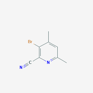 molecular formula C8H7BrN2 B3317768 3-Bromo-4,6-dimethylpicolinonitrile CAS No. 97308-39-9