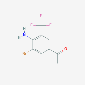 1-[4-Amino-3-bromo-5-(trifluoromethyl)phenyl]ethan-1-one