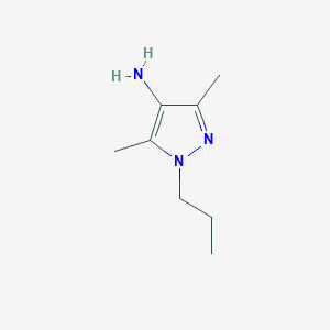 molecular formula C8H15N3 B3317846 3,5-dimethyl-1-propyl-1H-pyrazol-4-amine CAS No. 97893-09-9
