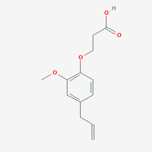 molecular formula C13H16O4 B3317884 3-(4-Allyl-2-methoxyphenoxy)propanoic acid CAS No. 98017-93-7