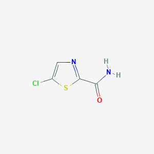 molecular formula C4H3ClN2OS B3317902 5-氯噻唑-2-甲酰胺 CAS No. 98027-07-7