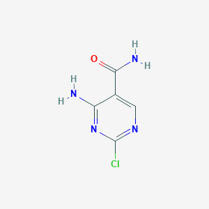 molecular formula C5H5ClN4O B3317905 4-氨基-2-氯嘧啶-5-甲酰胺 CAS No. 98027-38-4