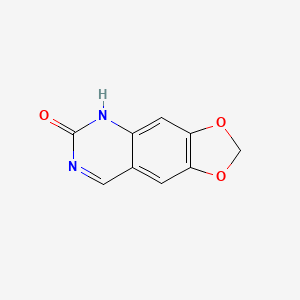 molecular formula C9H6N2O3 B3317927 1,3-Dioxolo[4,5-g]quinazolin-6(5H)-one CAS No. 98216-14-9