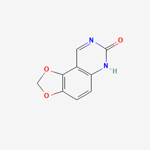 molecular formula C9H6N2O3 B3317934 1,3-Dioxolo[4,5-f]quinazolin-7(6H)-one CAS No. 98216-21-8