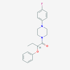 molecular formula C20H23FN2O2 B331794 1-(4-Fluorophenyl)-4-(2-phenoxybutanoyl)piperazine 