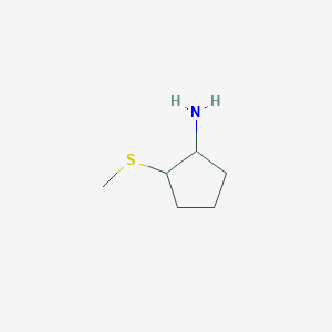 molecular formula C6H13NS B3317955 2-(Methylsulfanyl)cyclopentan-1-amine CAS No. 98278-54-7
