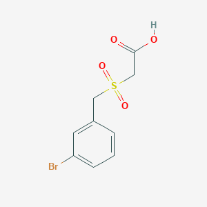 molecular formula C9H9BrO4S B3317961 2-[(3-Bromophenyl)methanesulfonyl]acetic acid CAS No. 98288-12-1
