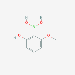 molecular formula C7H9BO4 B3318024 2-Hydroxy-6-methoxyphenylboronic acid CAS No. 98546-52-2