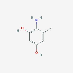 molecular formula C7H9NO2 B3318030 4-Amino-5-methylbenzene-1,3-diol CAS No. 98547-38-7