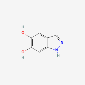 molecular formula C7H6N2O2 B3318036 1h-Indazole-5,6-diol CAS No. 98549-93-0