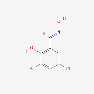 molecular formula C7H5BrClNO2 B3318042 Benzaldehyde, 3-bromo-5-chloro-2-hydroxy-, oxime CAS No. 98556-06-0