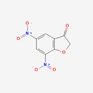 molecular formula C8H4N2O6 B3318046 5,7-Dinitrobenzofuran-3(2H)-one CAS No. 98556-67-3